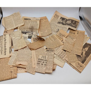 Lot of 30 TVA Estes Kefauver Newspaper Clippings News Articles